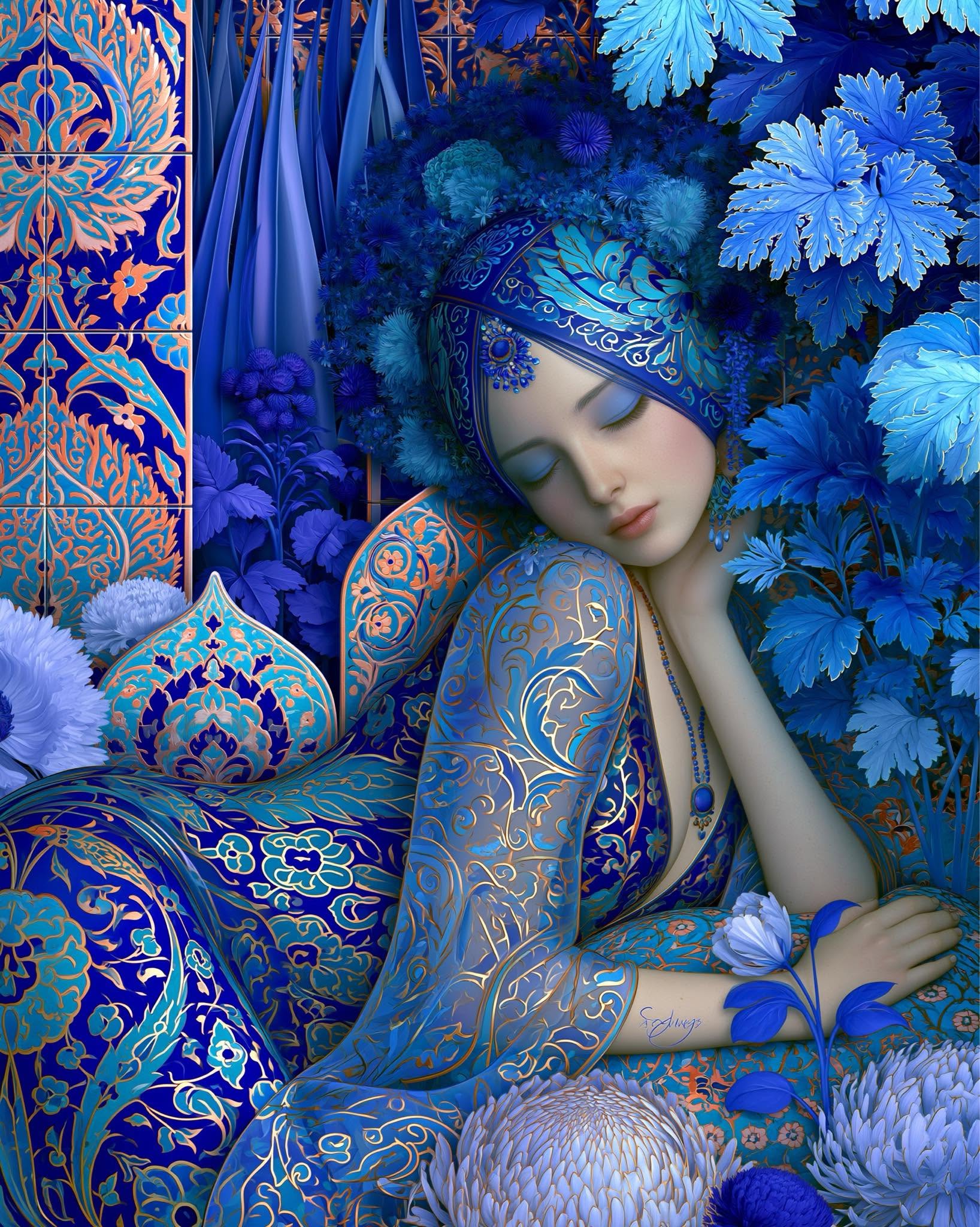 Lydia in Blue