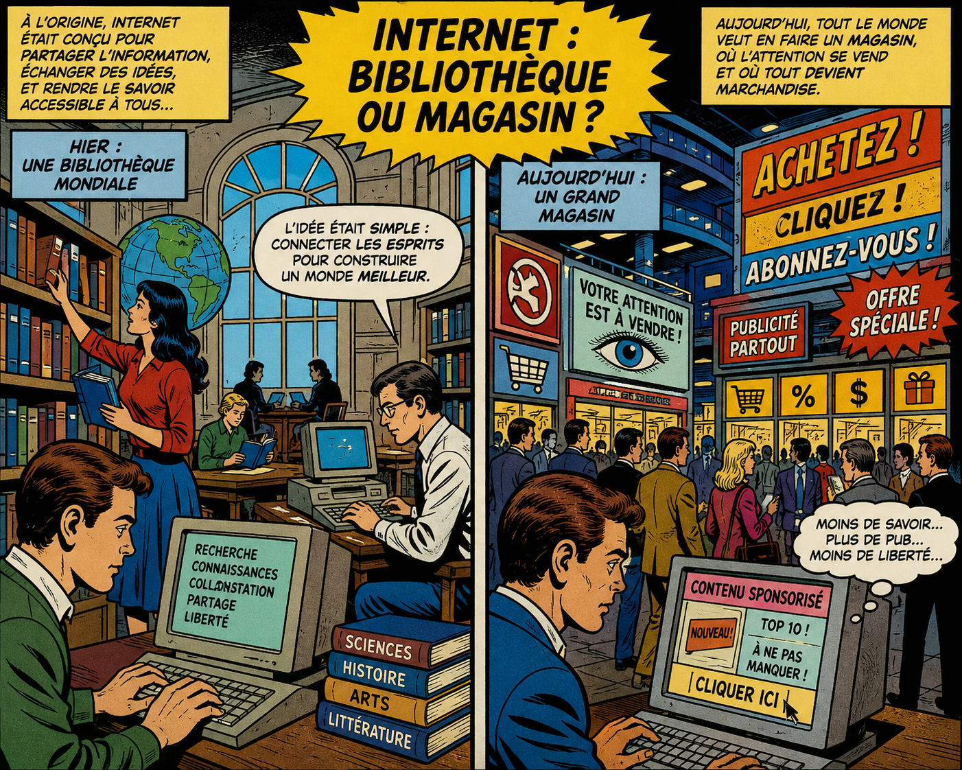 Internet : bibliothèque ou magasin ?