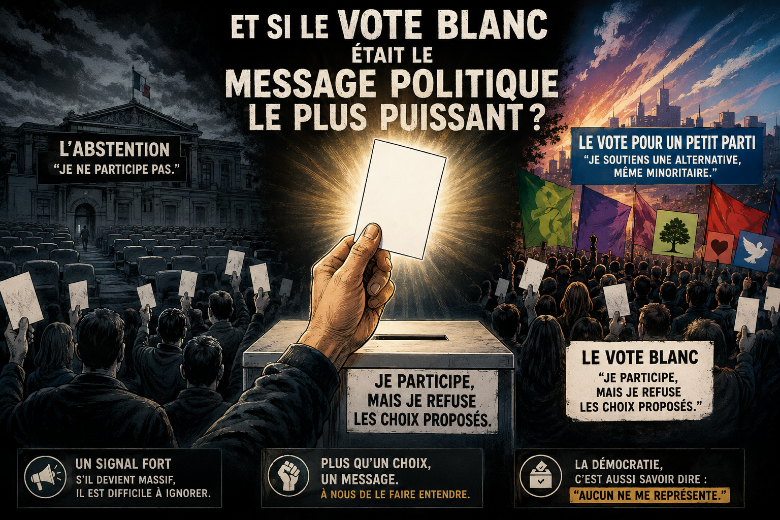 Et si le vote blanc était le message politique le plus puissant ?